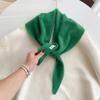Wool Knitted Triangle Shawl Women's Autumn and Winter Small Scarf