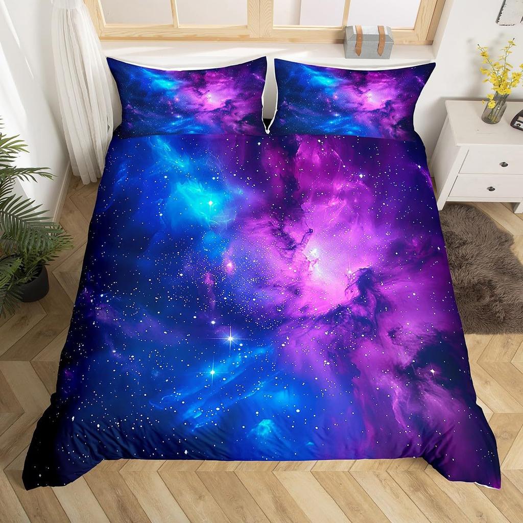 Комплект постельного белья Cosmic Galaxy, комплект из трех предметов «Сияющие звезды», «Звездное небо», комплект из трех предметов «Галактика»