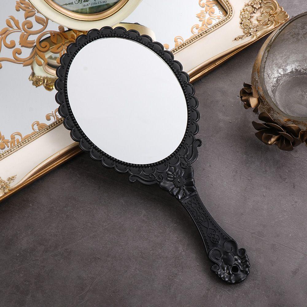 Beauty Dresser Mirror Makeup Mirrors Handheld Mirror Oval-Shape Vintage Vanity Mirror