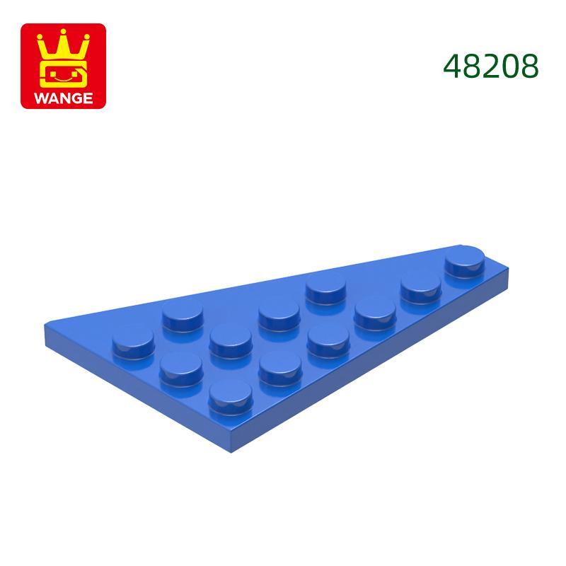 Нетоксичный 49 шт./лот 48208 4x6 Клин Левая пластина Строительные блоки Moc Классические аксессуары Совместимые с Кирпичными игрушками Подарочная коробка для детей
