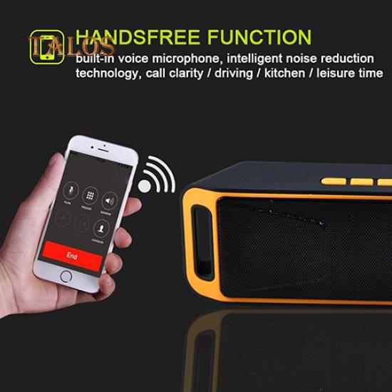 HIFI портативный беспроводной динамик Bluetooth стерео сабвуфер TF USB FM-радио Встроенный микрофон двойной динамик