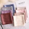 New Fashion Summer Silk Square Scarf Solid Women Satin Neck Hair Tie Band Soft Beach Hijab Head Female Foulard Free Shiping
