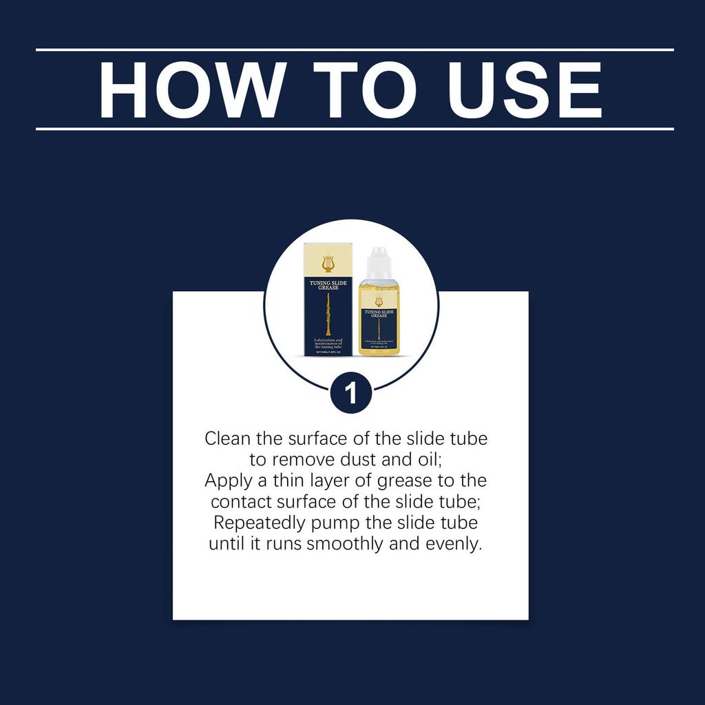 Смазка для скользящих частей инструмента Тромбон Флейта Саксофон Кларнет Очиститель Уход за клапанами и подшипниками Для духовых инструментов Музыкальные принадлежности
