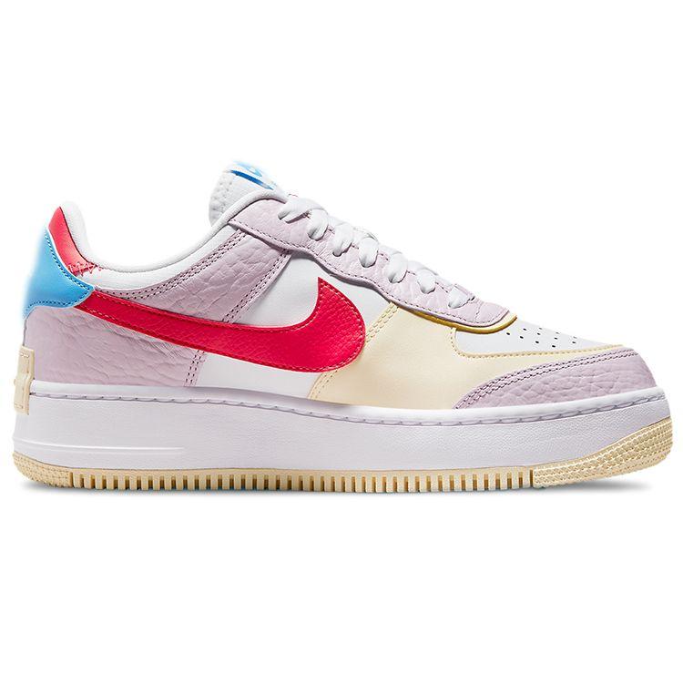 Nike Air Force 1 Shadow Regal Pink Fusion Красные женские кроссовки Белые цвета кокосового молока Университетский синий DN5055-600