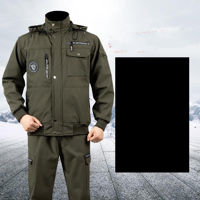 Мужской зимний комплект, водонепроницаемый, для активного отдыха, комплект больших размеров, теплая куртка + теплые брюки, комплект из 2 предметов