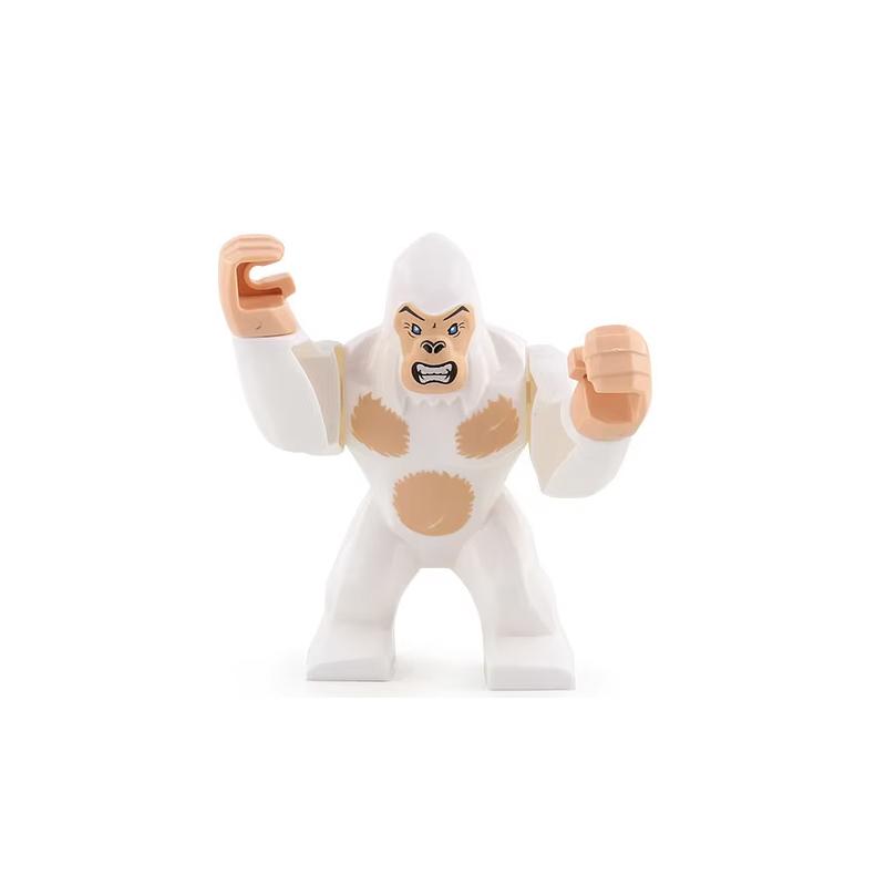 MOC Ферма Зоопарк Животные Строительные блоки Крокодил Акула Дельфин Шимпанзе Корова Леопард Развивающая игра Аксессуары Кирпичики Детские игрушки