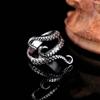 Retro Octopus Tentacles Ring For Men Punk Gothic Rock Hiphop Open Ring Biker Accessories Unisex Handmade Designer Zircon Gift