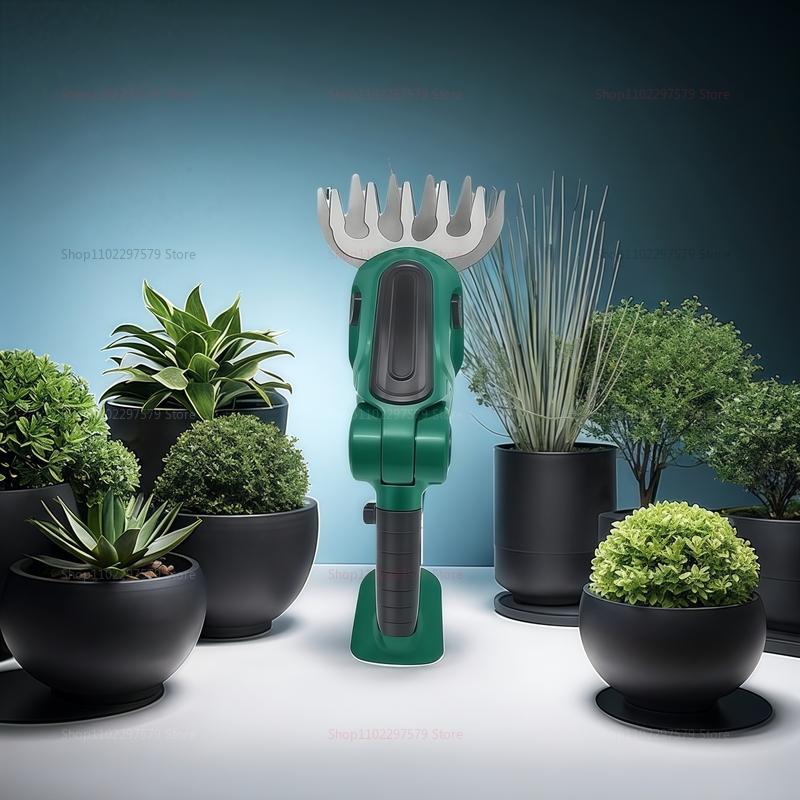 Аккумуляторный электрический кусторез и ножницы для травы 2 в 1 Перезаряжаемый ручной садовый инструмент для подрезки кустов, прополки газона