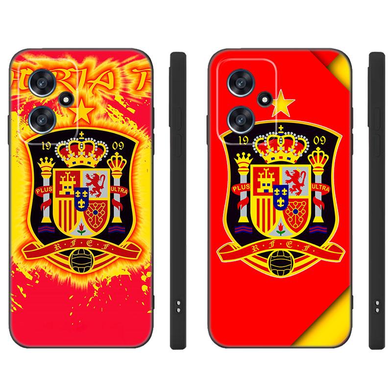 Испания испанский флаг черный силиконовый чехол для телефона для Xiaomi POCO X3 X4 NFC F3 F4 GT F5 M3 M4 M6 X5 X6 Pro 5G C55 C65 M5