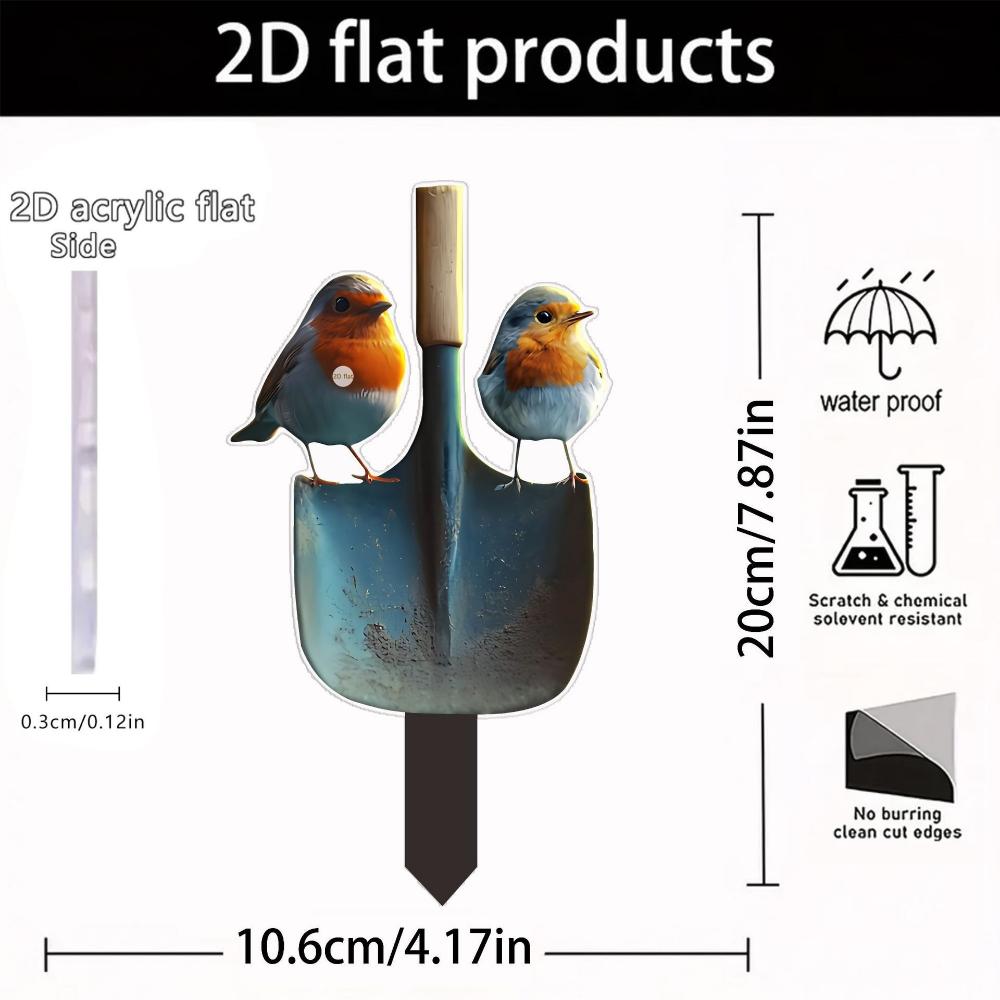 Новая лягушка утка черепаха животное 2D плоский акрил двор сад украшение для дома напольный штекер