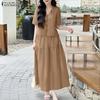 Women Short Sleeve Blouse and Long Skirts Summer Two Piece Suit Sets