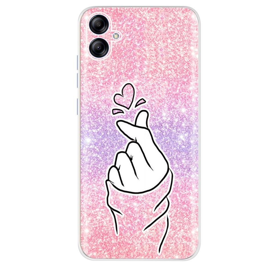 Для Samsung Galaxy A04e A04 A04S 2022 Милый чехол для телефона с принтом Для SamsungA04 A 04 04e SM-A042F A045F Мягкие силиконовые TPU чехлы