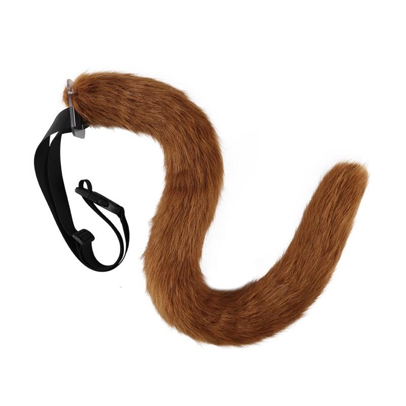 Милый меховой пушистый волчий хвост, регулируемый ремень, повязка на голову, вечерние рождественский костюм, реквизит, забавный косплей, Рождество аниме