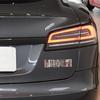 TDMC1 For Tesla Model 3 Y S X Roadster Cybertruck Car Style Plaid Logo Badge Sticker Trunk Emblem Decal Performance Letter Decoration
