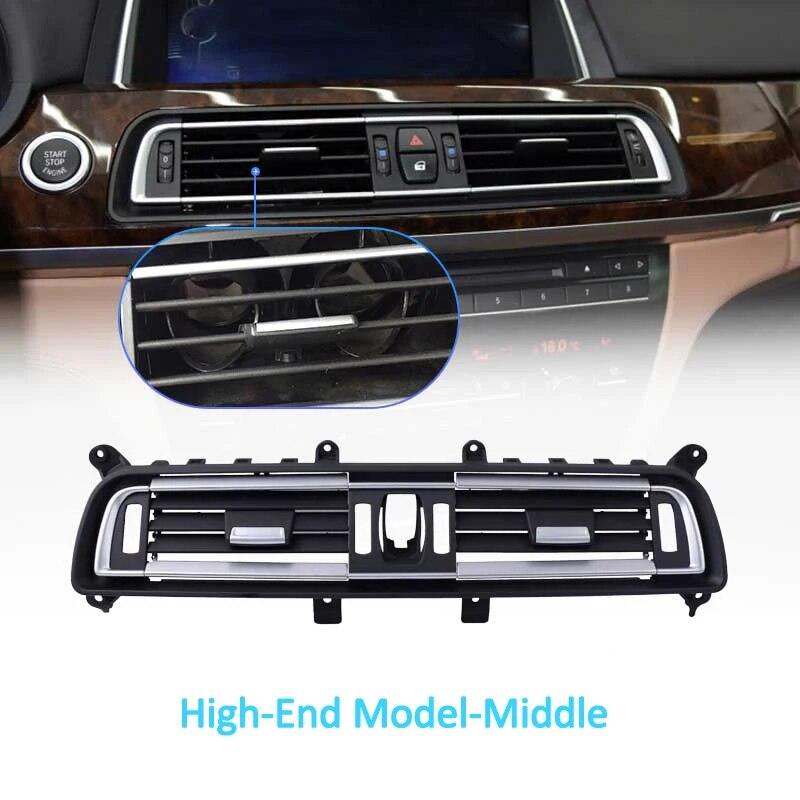 Полностью хромированная консоль, центральный кондиционер, вентиляционная решетка переменного тока, выход для BMW 7 серии F01 F02 730 735 740