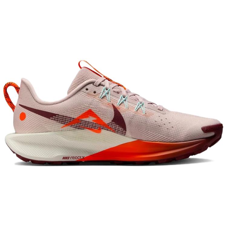 Nike REACTX PEGASUS TRAIL 5 Abrasion Resistant Low Top Running Shoes Women's Pink Orange White Sneakers DV3865-602