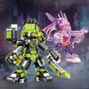 Tech Series Mobility Stream Neon Titanium Mecha Warlord Children's Building Blocks Toy Gift No Box