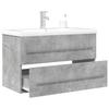 VidaXL 2-piece Bathroom Furniture Set Concrete Grey 3324962