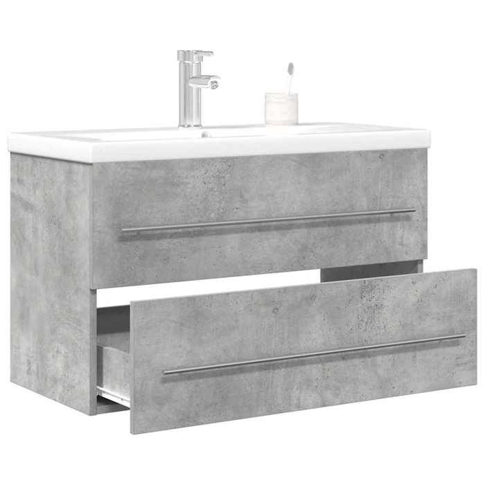 VidaXL 2-piece Bathroom Furniture Set Concrete Grey 3324962
