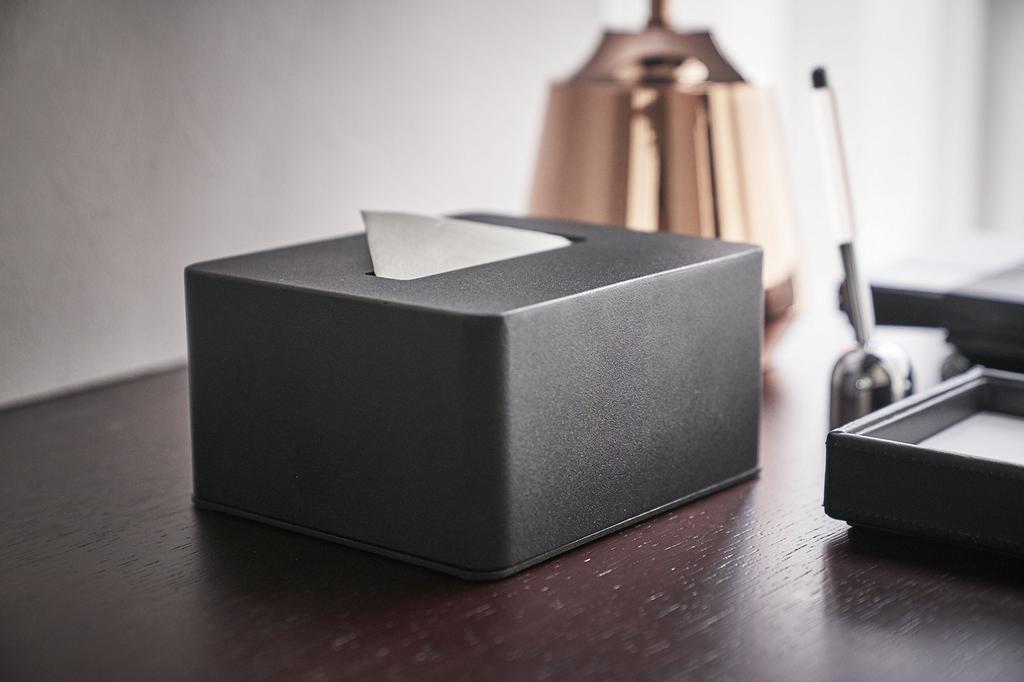 Ямазаки Дзицугё (Ямадзаки) Чехол для салфеток черного цвета: приблизительно. W15.5XD13.5XH7.5см башня 4218