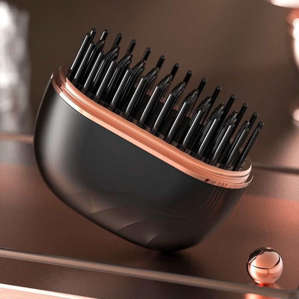 Portable Electric Heating Hair Straightener Brush Rechargeable Hot Comb