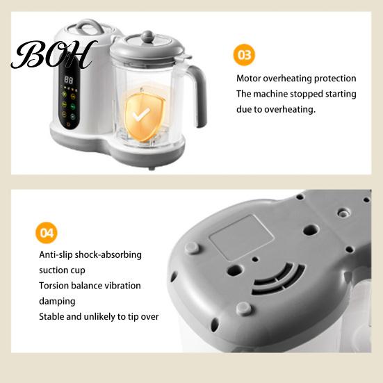 Nutrient Preserving Food Maker Infant Maker, Processor And Steamer, Puree Blender, Multifunctional Automatic Steam Cooking Device Baby Supplement for