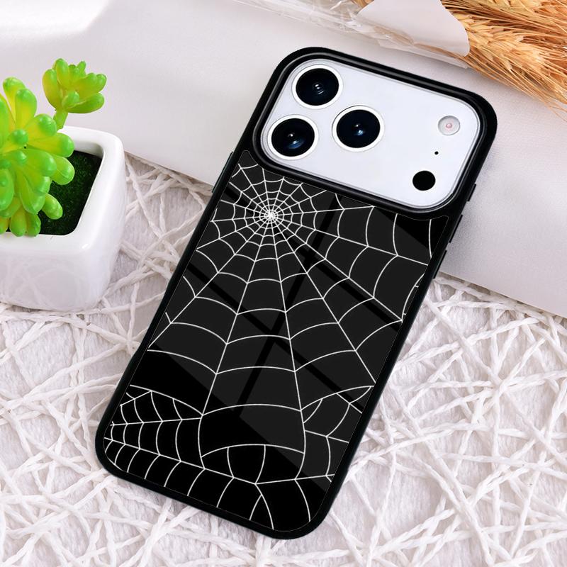 Spider Web Head Mask Shockproof Phone Case for iPhone 17 Air 16e 15 11 12 14 13 Pro Max Cover Coque