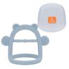 Living Teacher Wrist Bear Teether + Case, 3 Months or More, Blue (Wrist Teether), 1 Set, Korean Baby Products