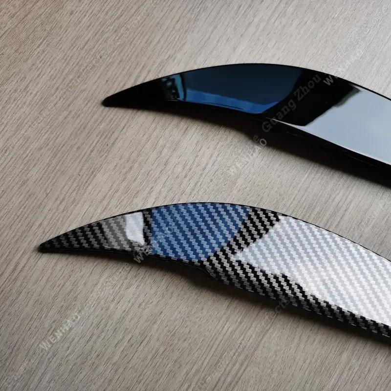 2 шт. ABS глянцевые злые фары брови веко для BMW 4 серии F32 F33 F36 M4 420d 420i 425d 430i 435i 440i 2013- тюнинг