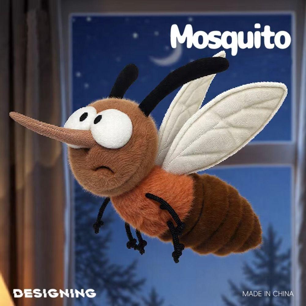 Stuffed Animal Mosquito Plushie Home Decoration Stuffed Mosquito Halloween Gift