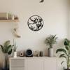 1pc Highland Cow Metal Wall Decor Texas Longhorn Cattle Artwork Animal Wall Art Sticker Interior Living Room/Home Decoration