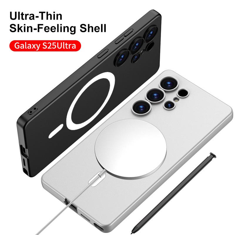 Защитный чехол Samsung S25 Ultra с магнитным кольцом и поддержкой беспроводной зарядки
