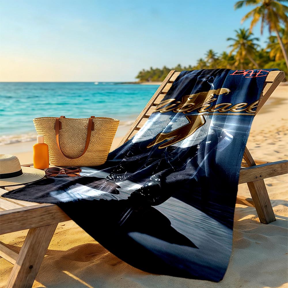 Michael Jackson Beach Towel Super Soft Microfiber Quickdry Fabric Comfortable Lightweight Perfect for Traveling Yoga Camping and Swimming