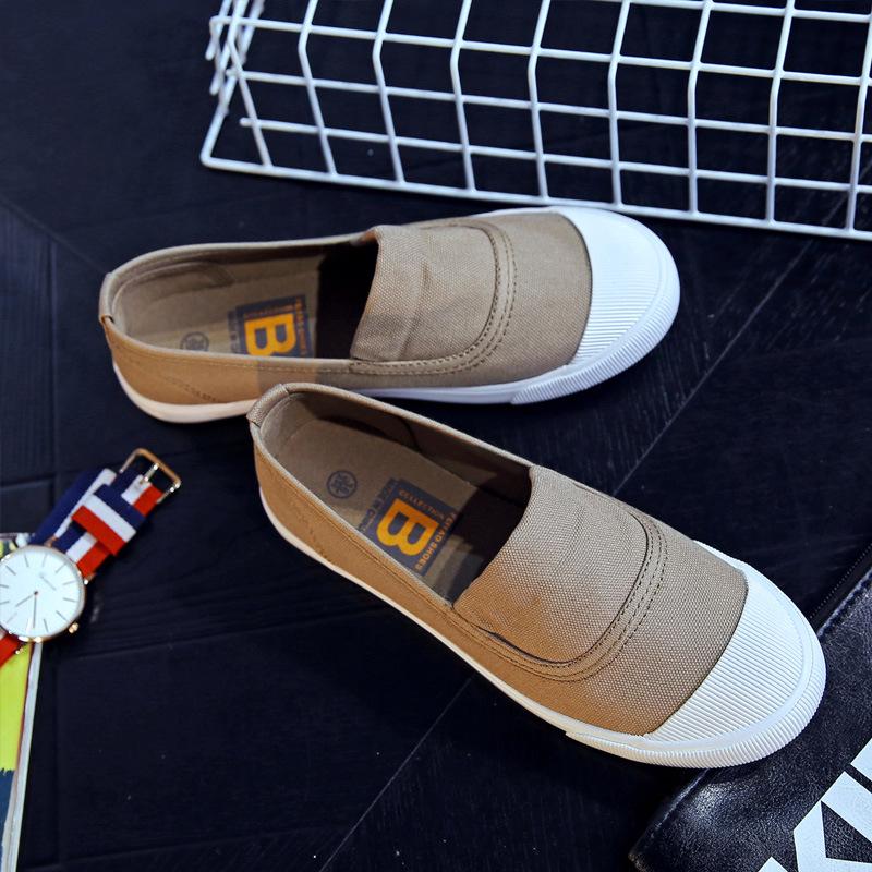 2025 Осень Новые Слипоны для Влюбленных Холщовые Туфли Женские На Все Случаи Жизни Тренд Белые Туфли Летние Студенческие На Плоской Подошве Повседневные Мужские Кроссовки
