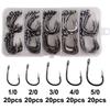 100Pcs/Box 10827 Live Bait Hook Circle Hooks Strong Stainless Steel Sharp Fishing Hooks For Saltwater Fishing