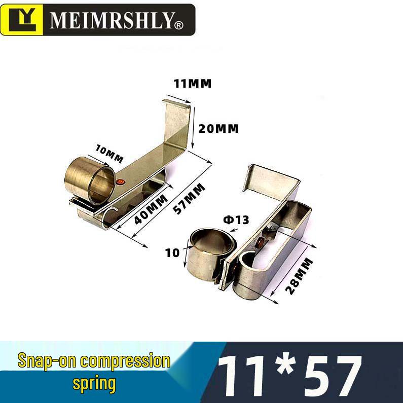 JR Motor Carbon Brush Holder Grip Bracket with Constant Force Spring, Aluminum Copper, 25*32*60 mm.