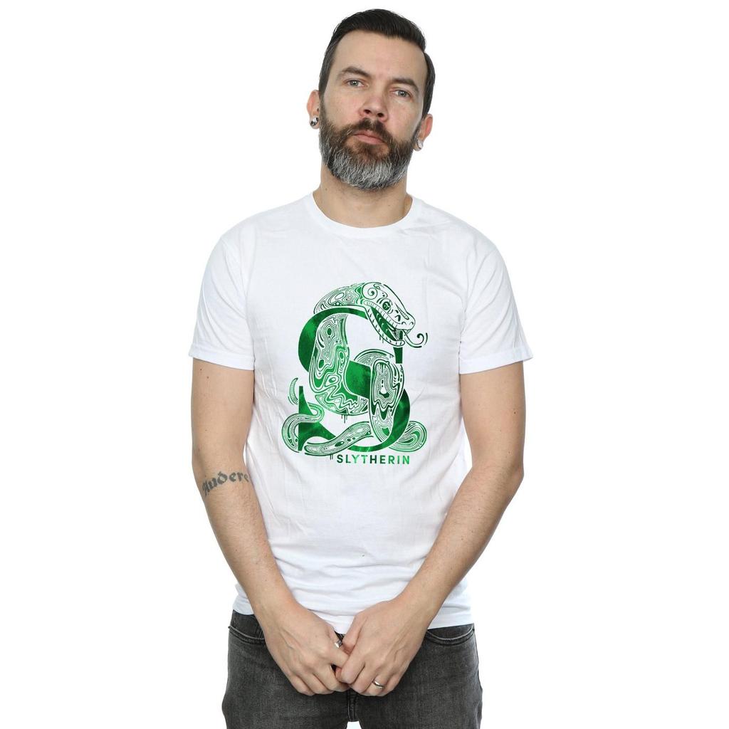 Harry Potter Mens Slytherin Snake T-Shirt