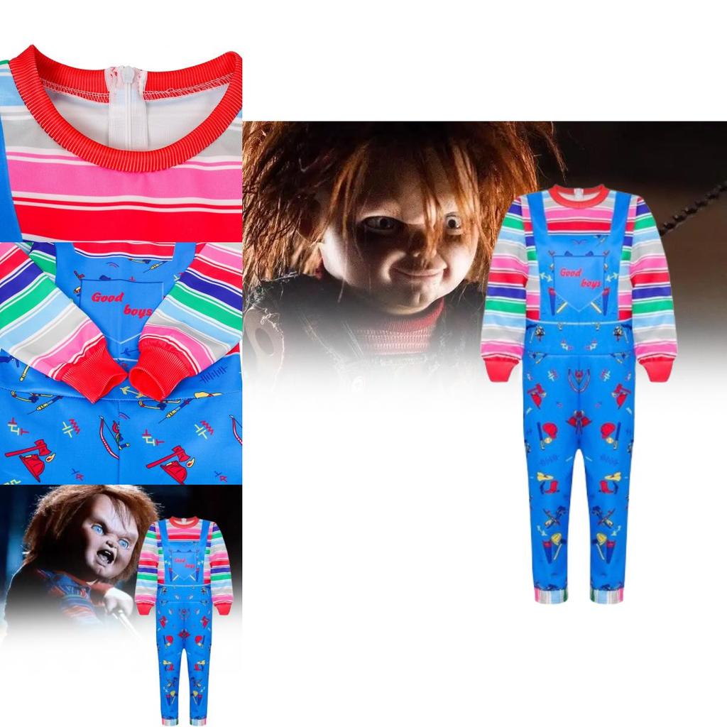 Костюм Childs Play для детей с мультяшным дизайном и мягкой тканью для Хэллоуина