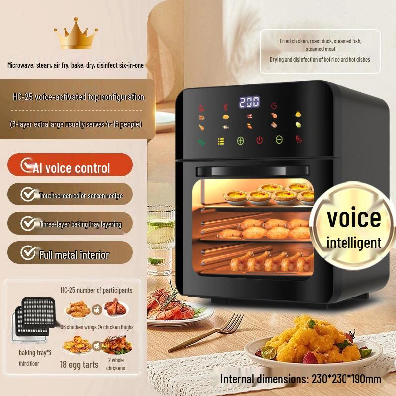 Smart Multifunctional Air Fryer Oven - Large Capacity for Baking & Frying