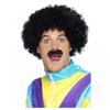 Mens Scouser Wig & Mustache Set