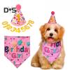 Шапка для собачьего дня рождения, бандана, наряд, украшения для вечеринки, шарф для собачьего дня рождения, шапка, набор аксессуаров для костюма с цифрами