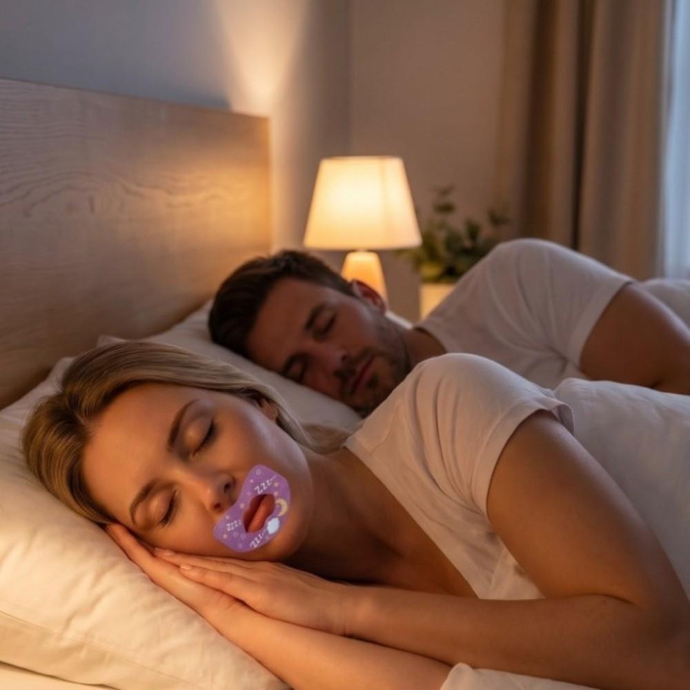 30Pcs Noise Reduction Night Sleep Correction Patch Soundproof Mouth Tape Travel