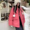 Новая свободная куртка-пуховик женская INS осень и зима новая знаменитость Интернета средняя длина нежное ветровое пальто