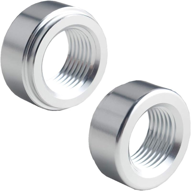 DEWHEL Пара 3/8" NPT Резьба для труб Алюминиевый Приварной Фитинг-Пробка (Серебряный)