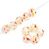 14mm 1pc Hand-Painted Hollow Drop Oil Glass Beads for Necklace Bracelet Earring DIY Jewelry Making