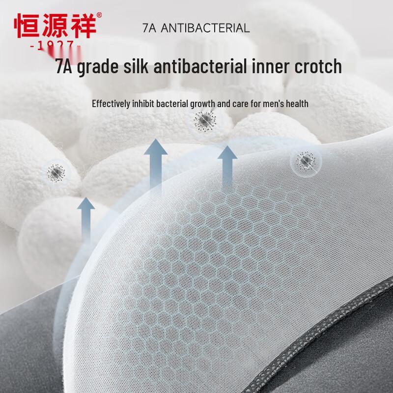 Мужские боксеры-брифы из гребенного хлопка с антибактериальным эффектом Hengyuanxiang