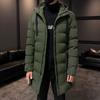 Thicken Warm Men Long Parka Fashion Brand Casual Winter Windbreaker Jacket with Hood Coats Fashion Clothing for Men All-match