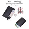 Карбоновое волокно RFID Блокировка Мужские ID Держатели для кредитных карт Кошелек Кожа Металл Бизнес Банк Держатель для кредитных карт Чехол Carteras