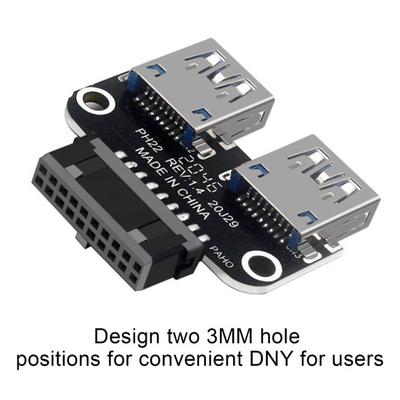 Адаптер USB3.0/3.1 IDC19P/20P Порт A (мама) к USB-адаптеру с внутренним соединительным донглом