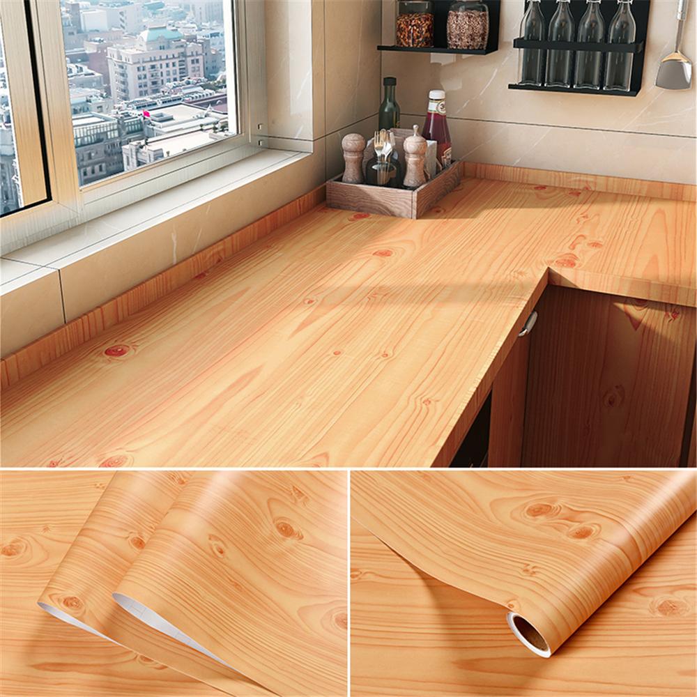 2/3/5 м ПВХ обои с текстурой дерева для двери, шкафа, серванта, стола, мебели, водонепроницаемые самоклеящиеся наклейки, пленка для домашнего декора